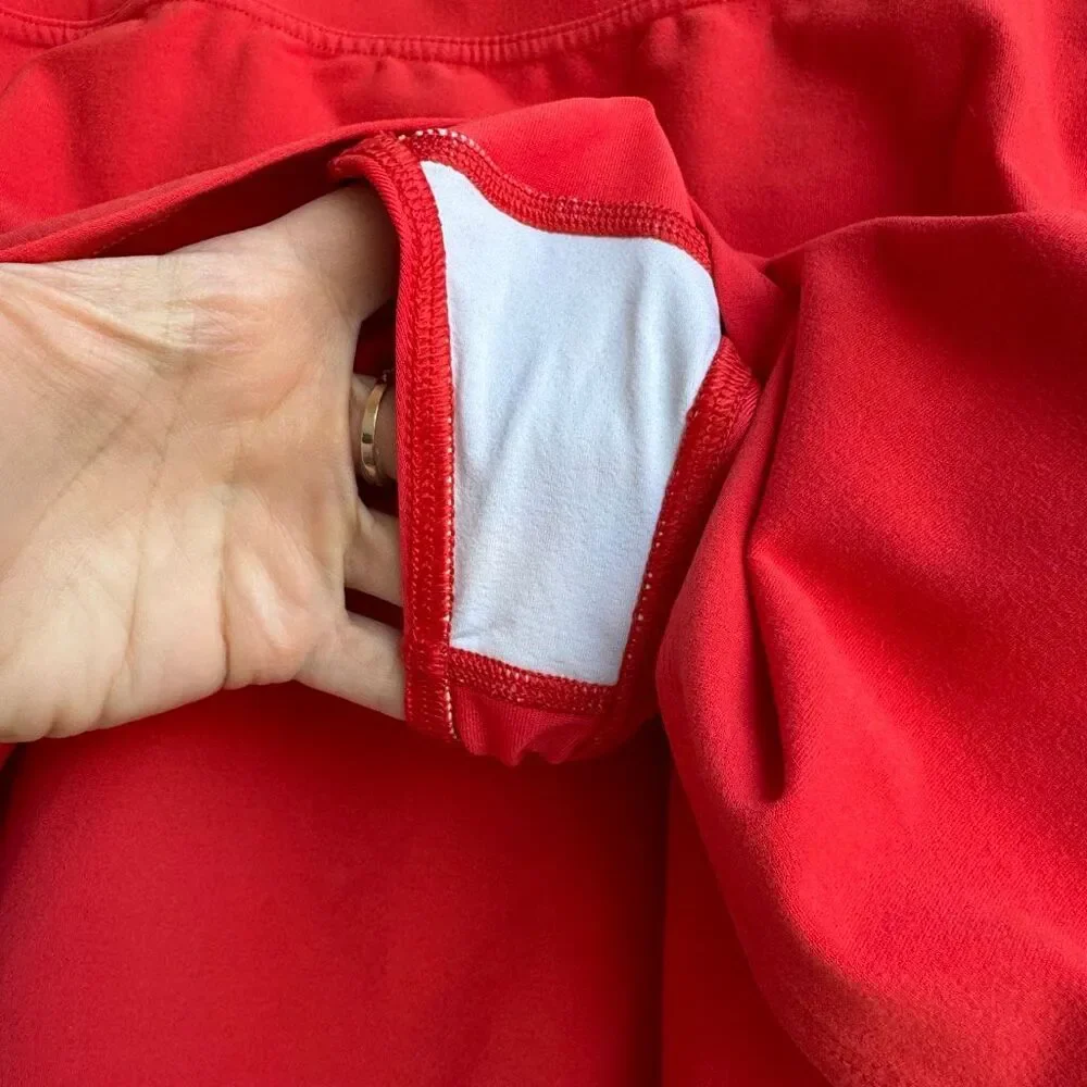 Alo Yoga Skirt Womens Small? Medium? AloSoft Backspin Lined Yoga Tennis Red